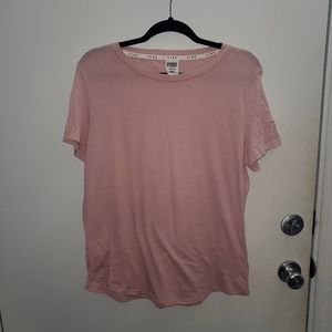 PINK Plain Pink Tee